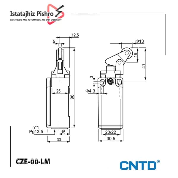 ليميت سوئيچ طرح ارش آنتنی مدل CZE-00-LM — تصویر ۲