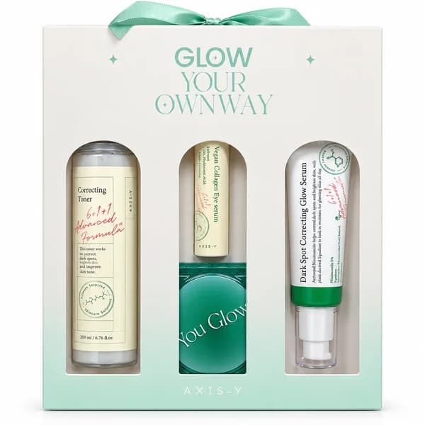 ست هدیه مراقبت پوست اکسیس وای Glow Your Own Way شامل سرم، تونر و دور چشم — تصویر ۲