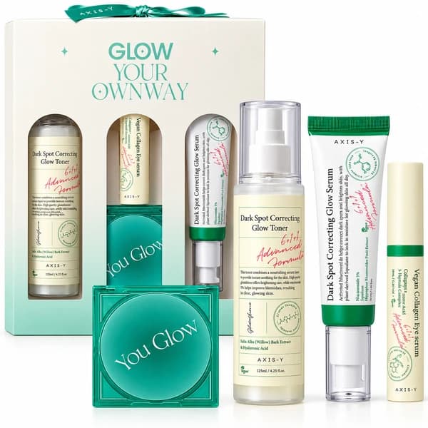 ست هدیه مراقبت پوست اکسیس وای Glow Your Own Way شامل سرم، تونر و دور چشم