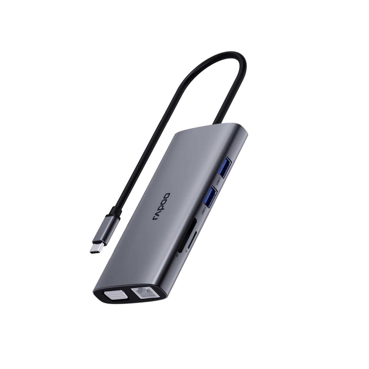 مولتی پورت رپو مدل Rapoo XD101 USB-C Multi-function Docking Station