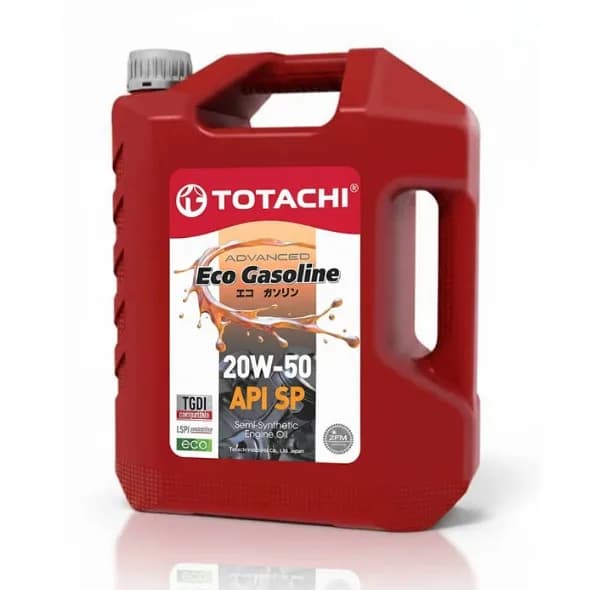 روغن موتور خودرو بنزینی، توربوشارژ، تنفس طبیعی توتاچی مدل Eco Gasoline 20w-50 SP 20W-50 حجم 4 لیتر — تصویر ۲