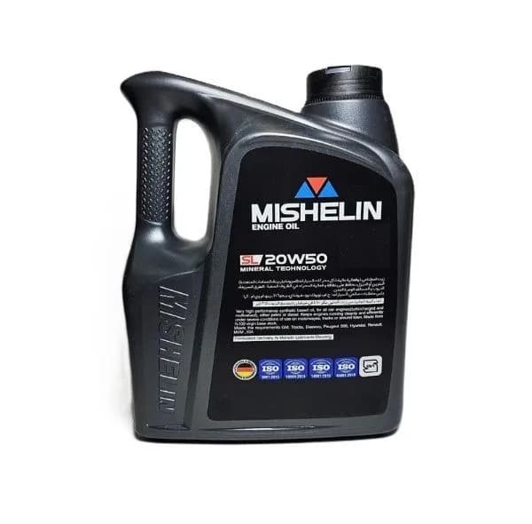 روغن موتور خودروهای بنزینی میشلن اویل مدل 20W50 SL 3.5L حجم 3.5 لیتر — تصویر ۲