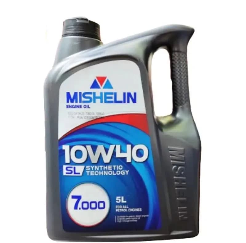 روغن موتور خودروهای بنزینی میشلن اویل مدل 10W40 SL 5L حجم 5 لیتر