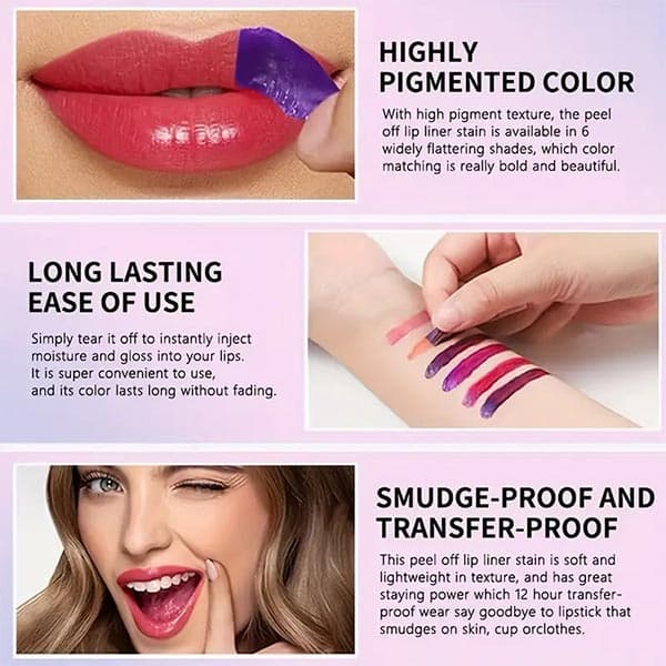 رژ لب پیلاف با ماندگاری بالا و جلوه براق (Olibolla Peel-Off Lip Gloss) — تصویر ۳