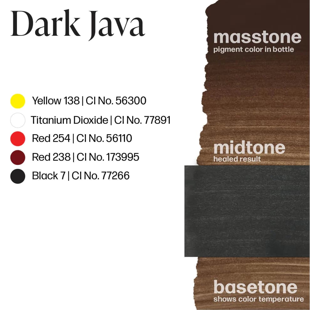 رنگ تاتو پرما بلند لوکس دارک جاوا (luxe dark java) حجم 15 میل — تصویر ۲