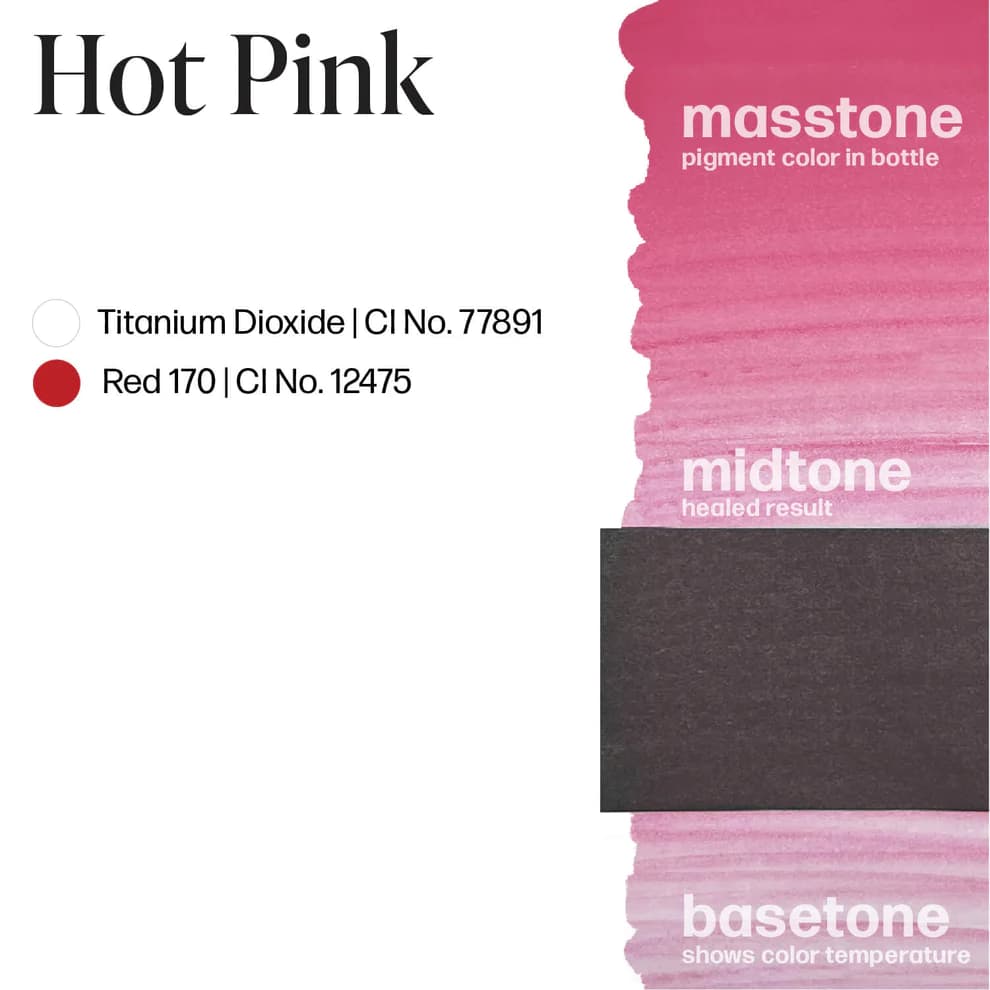 رنگ تاتو پرما بلند لوکس (luxe hot pink) حجم 15 میل — تصویر ۳