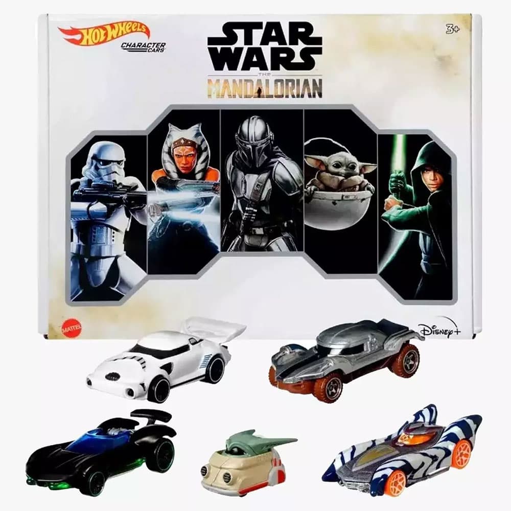 مجموعه 5 عددی ماشین هات ویلز مدل Mandalorian Character Car