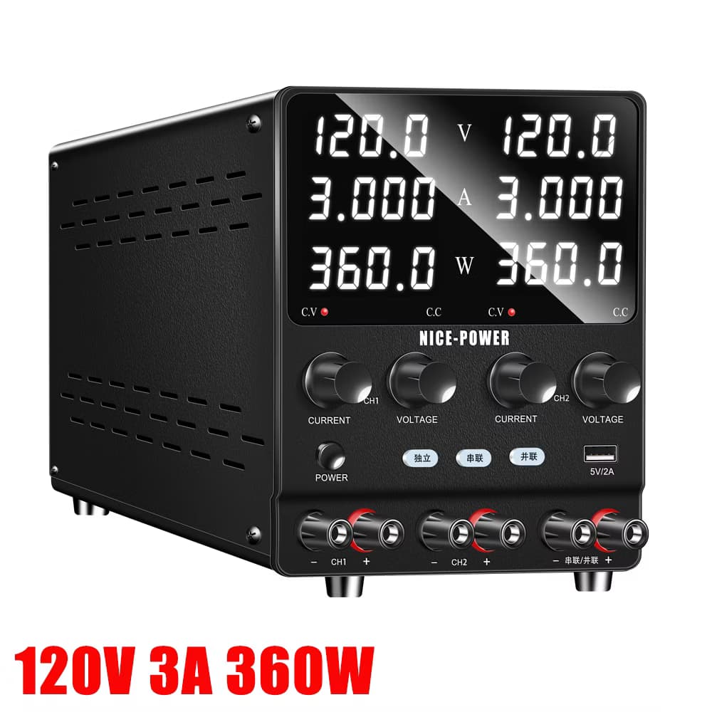 منبع تغذیه 2 کاناله نایس پاور مدل NICE-POWER SPS1203-2KD — تصویر ۷