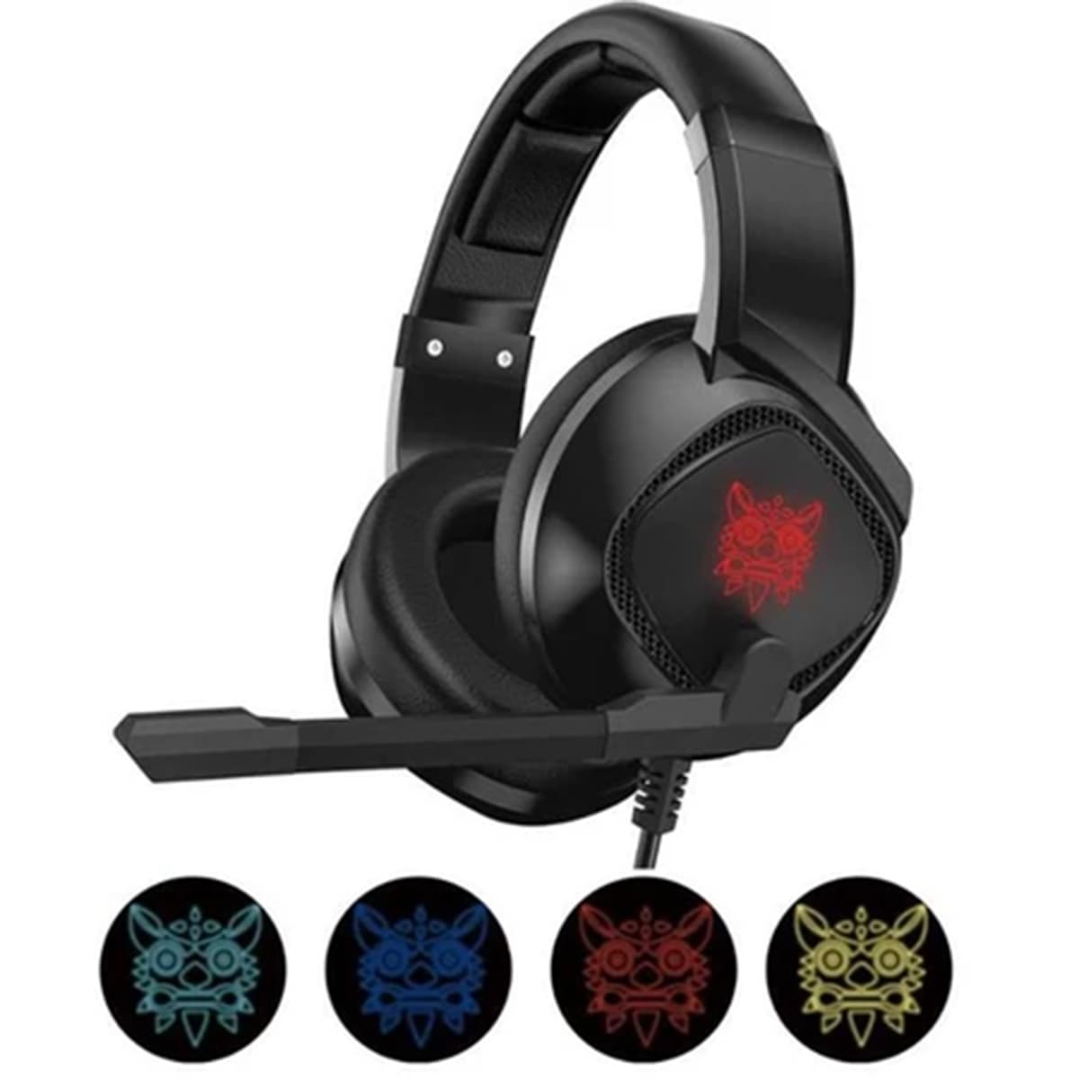 هدست گیمینگ اونیکوما مدل ONIKUMA K19 با نورپردازی RGB — تصویر ۷