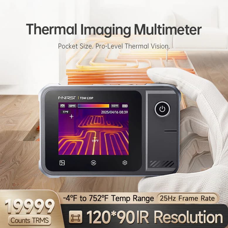 مولتیمتر تصویربردار حرارتی فینرسی مدل FNIRSI TDM-120P — تصویر ۲