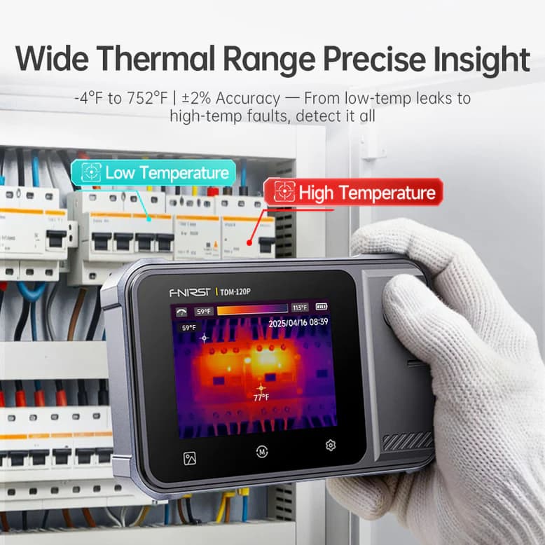 مولتیمتر تصویربردار حرارتی فینرسی مدل FNIRSI TDM-120P — تصویر ۴