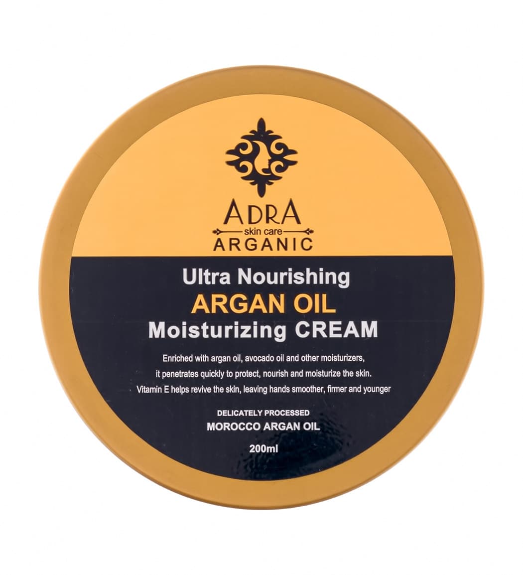 کرم مرطوب کننده و کرم مغذی آدرا مدل روغن آرگان حجم ۲۰۰ میلی لیتر | Adra Argan Oil Moisturizing Cream 200 ml