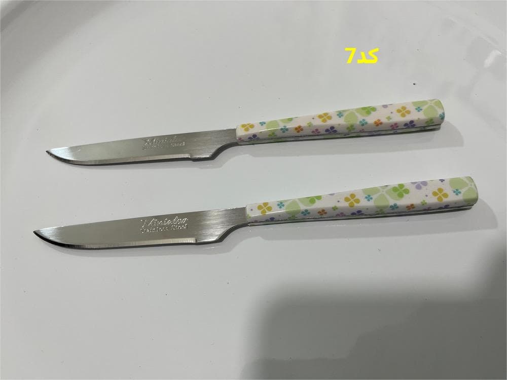 کارد میوه خوری تک 12 عددی منیاتور ( 8 طرح متنوع ) — تصویر ۸