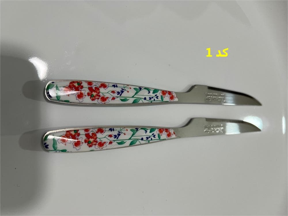 کارد میوه خوری تک 12 عددی منیاتور ( 8 طرح متنوع ) — تصویر ۲