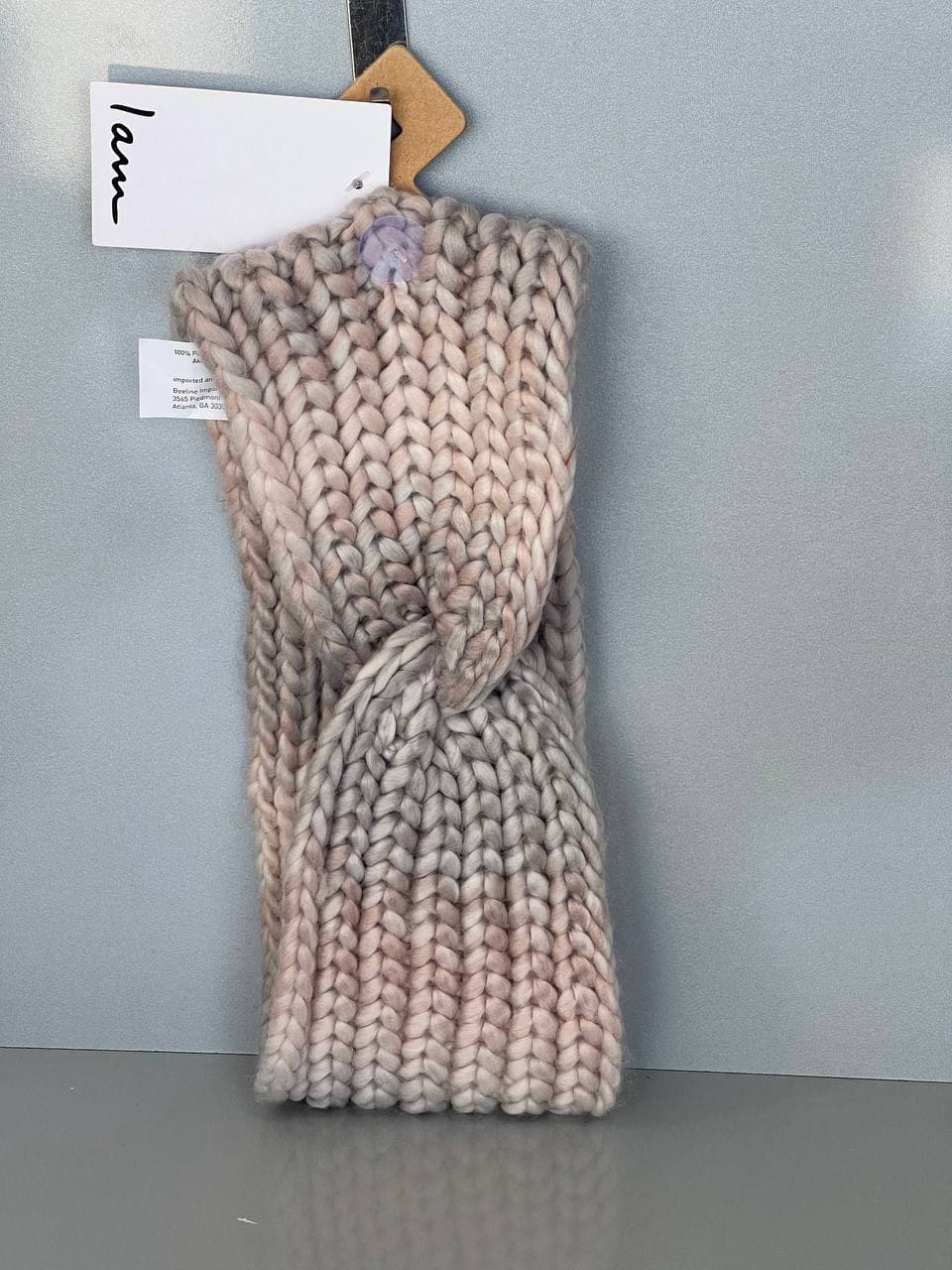 هدبند زمستانه بافت دخترانه از برند I am — تصویر ۲