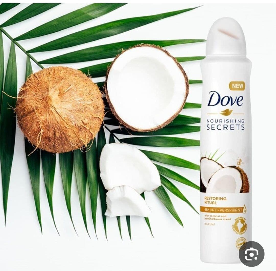 (uk اصلی/250میل) اسپری ضد تعریق داو نارگیل DOVE Restoring Ritual k