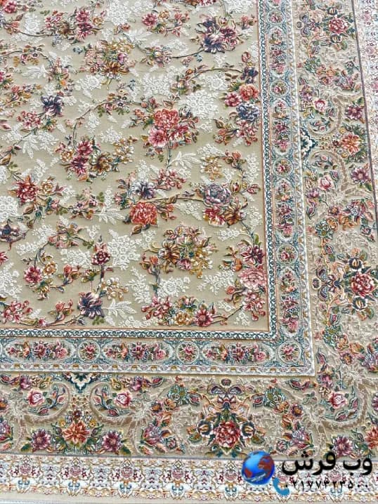 فرش باغ بهشت نقره ای 1200 شانه — تصویر ۳