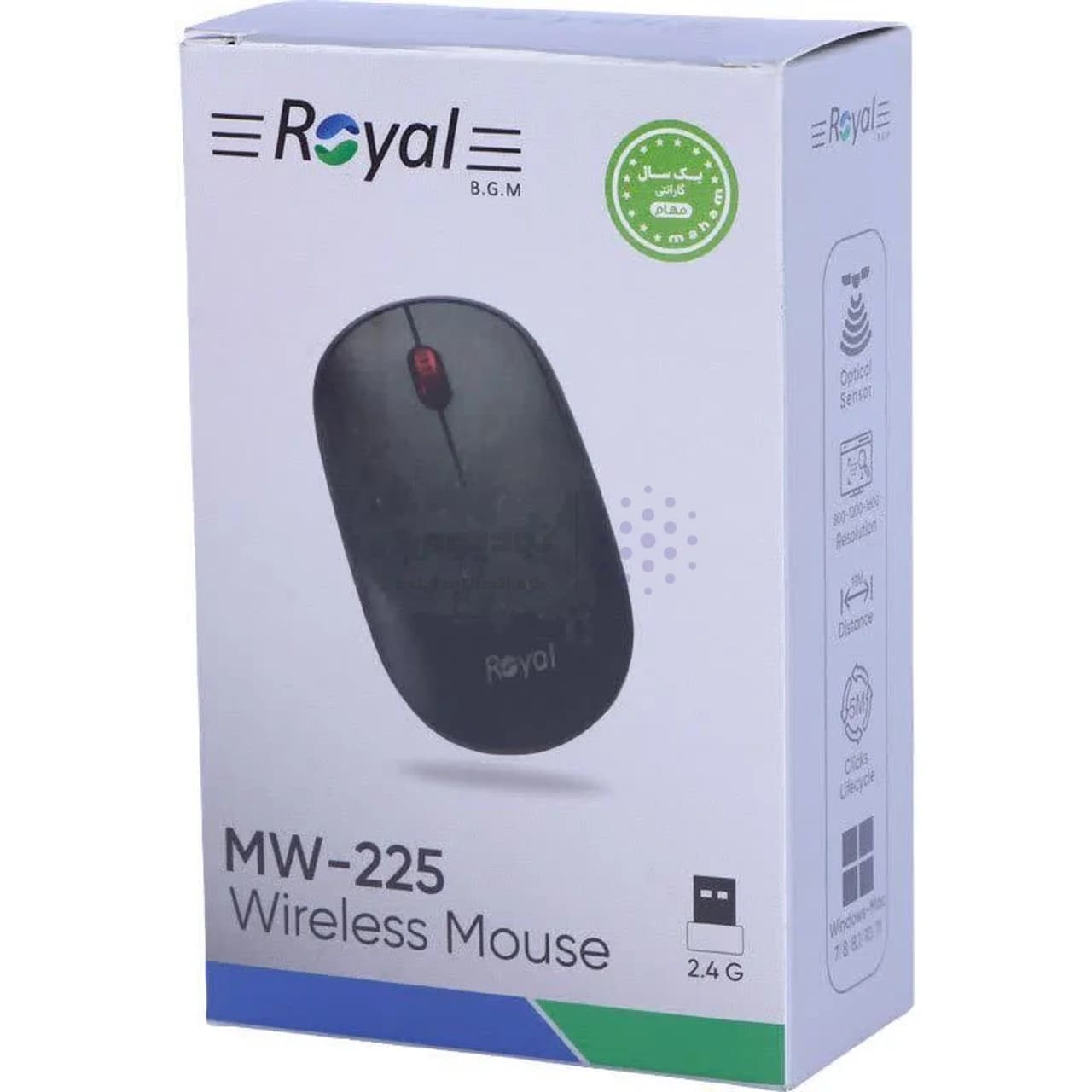 ماوس بی سیم Royal مدل MW-225 – مشکی – RYL — تصویر ۱۲