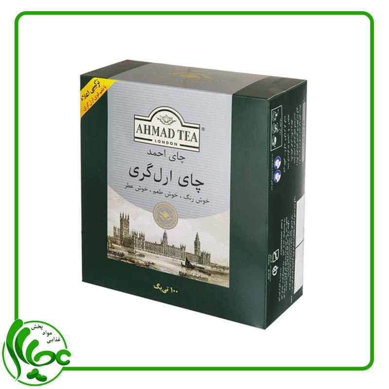 چای کیسه ای ارل گری احمد 100 عددی