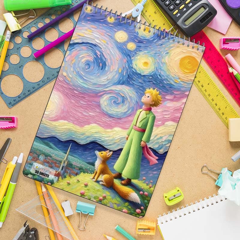 دفتر نقاشی 50 برگ سیمی کارنیکا طرح شازده کوچولو The Little Prince کد 46012 — تصویر ۸