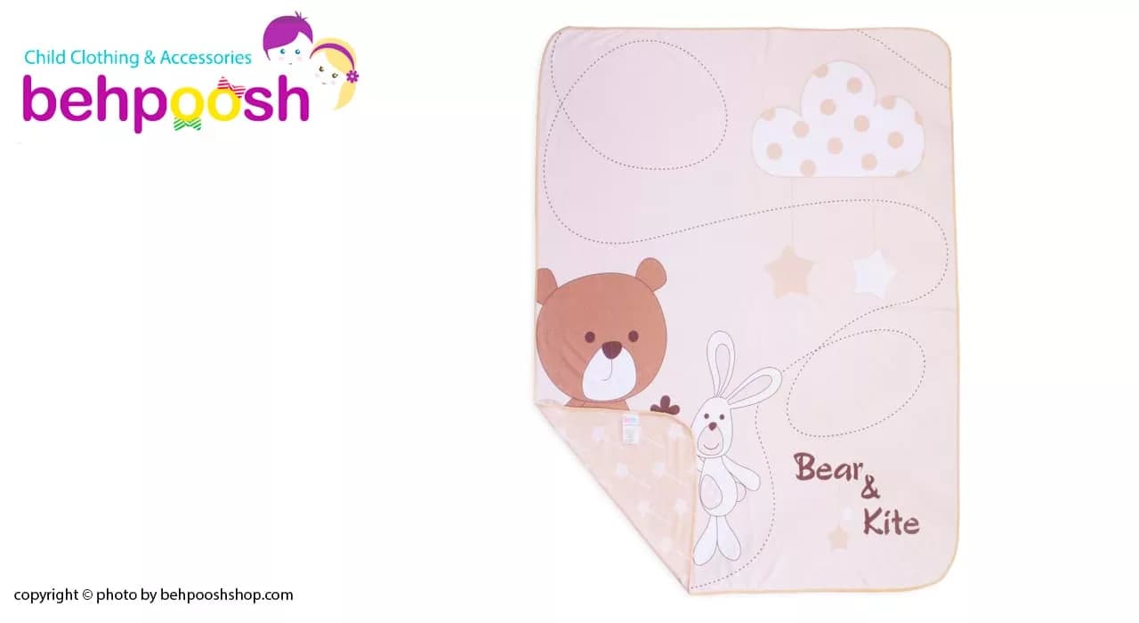 پتو نخی طرح Bear&Kite خرس خرگوش رزبرن RoseBorn — تصویر ۲