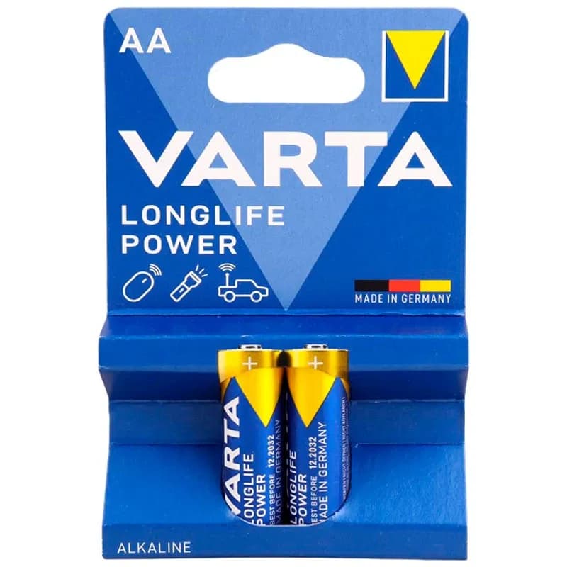 باطری قلمی Varta Long Life Power Alkaline LR6/MN1500 1.5V AA کد 9925