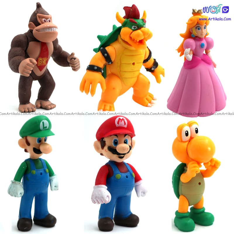 اکشن فیگور شخصیت های سوپر ماریو mario super run