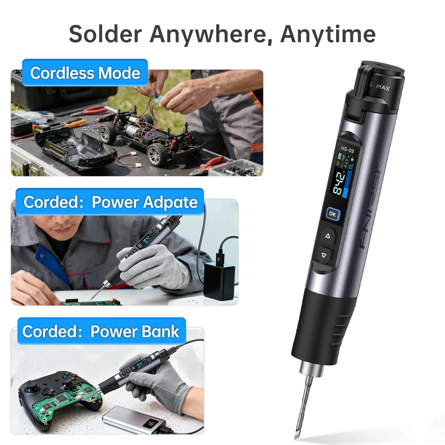 هویه بی سیم فینرسی مدل FNIRSI HS-03 — تصویر ۵