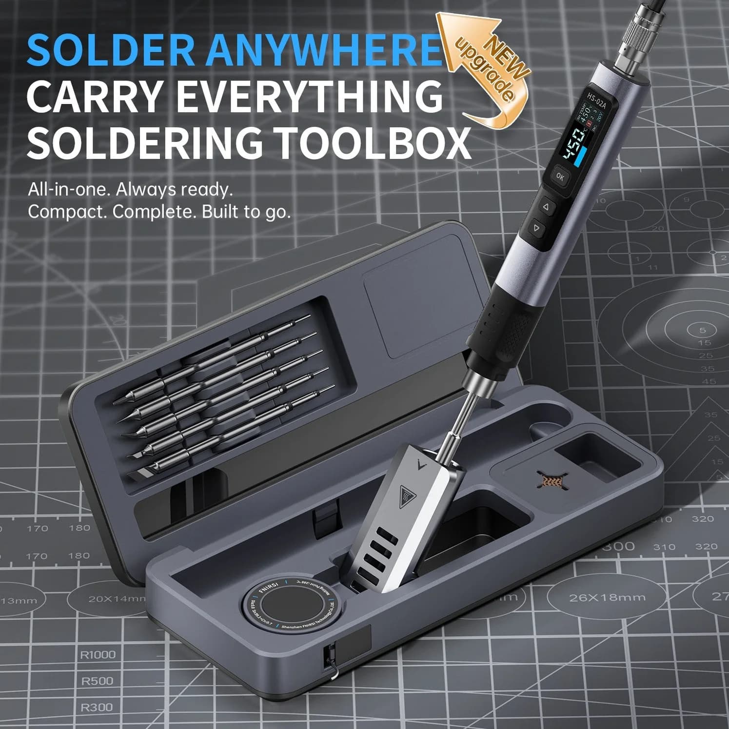 کیت هویه هوشمند فینرسی مدل FNIRSI HS-02 Toolbox — تصویر ۴