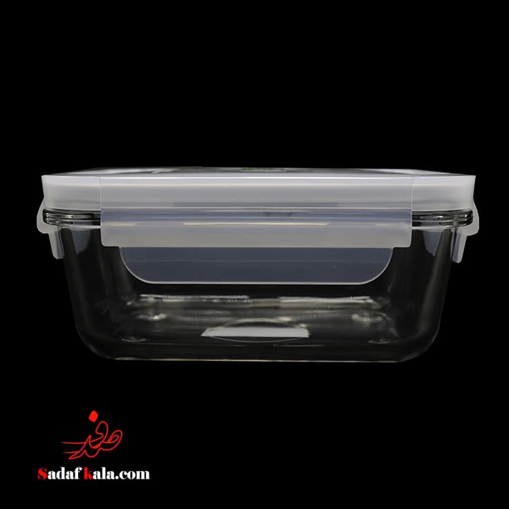 ظرف فریزری شیشه ای مستطیل 850 میل لیمون(12)/180235 — تصویر ۲