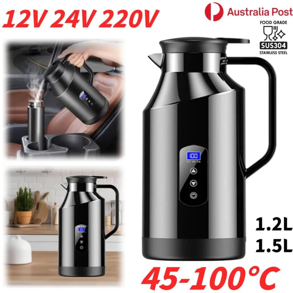 فلاسک / کتری مسافرتی هوشمند 1.2 لیتری 12V/24V — تصویر ۴