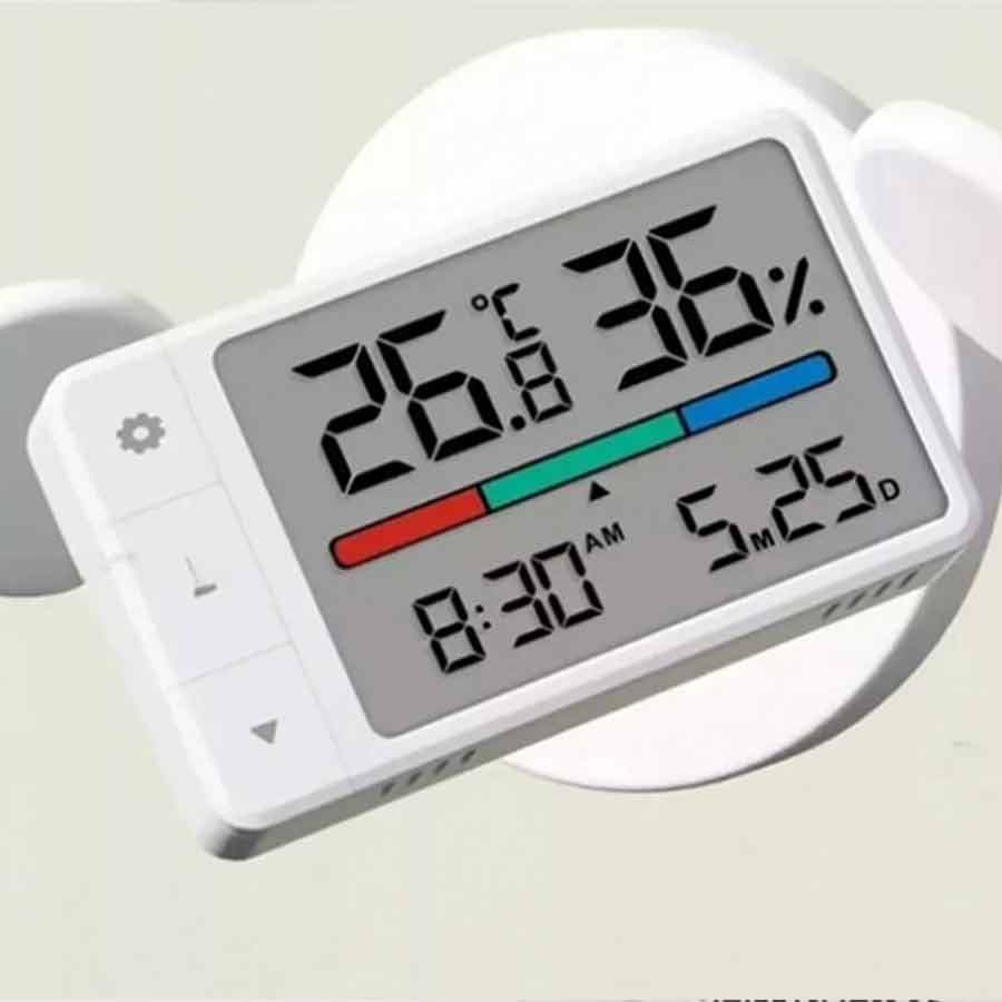 دماسنج و رطوبتسنج دیجیتال مدل MHO-C306 با نمایشگر LCD و سنسور دقیق — تصویر ۲