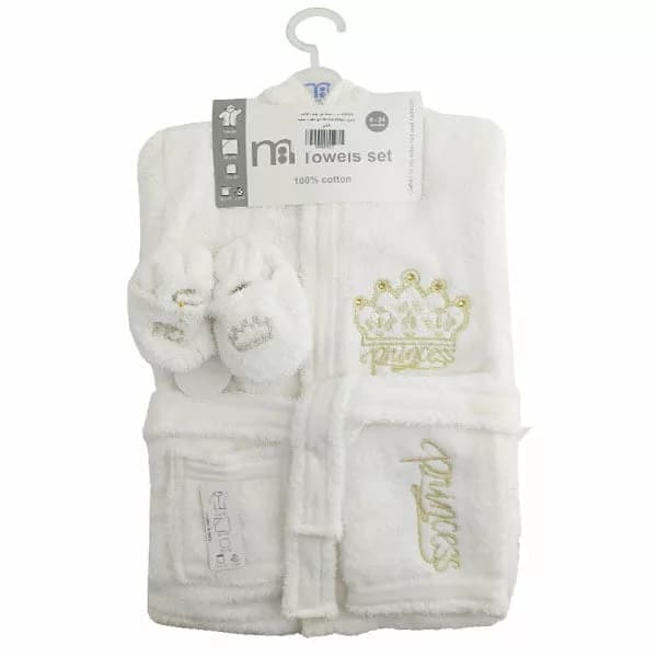 ست حوله تن پوش لوکس تاج پرنسس مادركر Mothercare