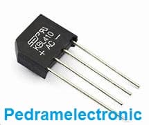 پل دیود شانه ای 4 آمپر DIODE POL SHANEI 4A KBL410 — تصویر ۲