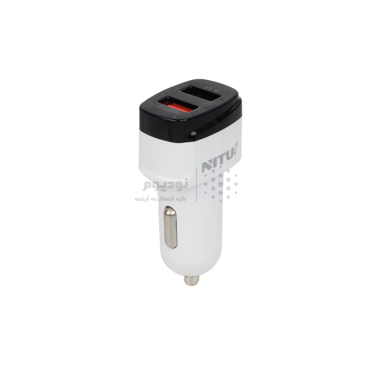 شارژر فندکی فست دو پورت NITU مدل CC835F – سفید مشکی (گارانتی 18 ماه تعویض نیکان همراه) — تصویر ۳