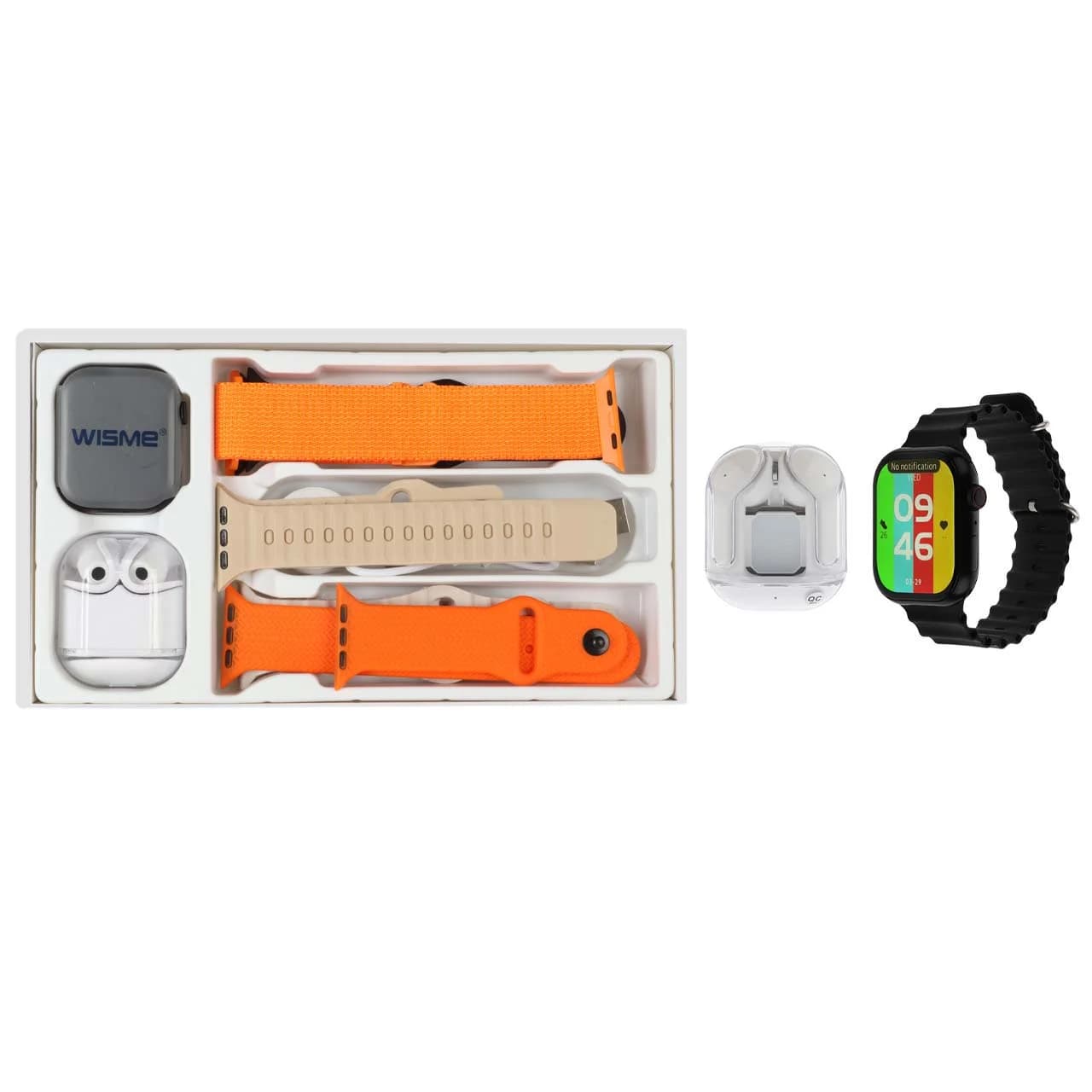 پک ساعت هوشمند و ایرفون بی سیم Wisme مدل WISME-X26 – مشکی – DST (گارانتی شش ماهه)