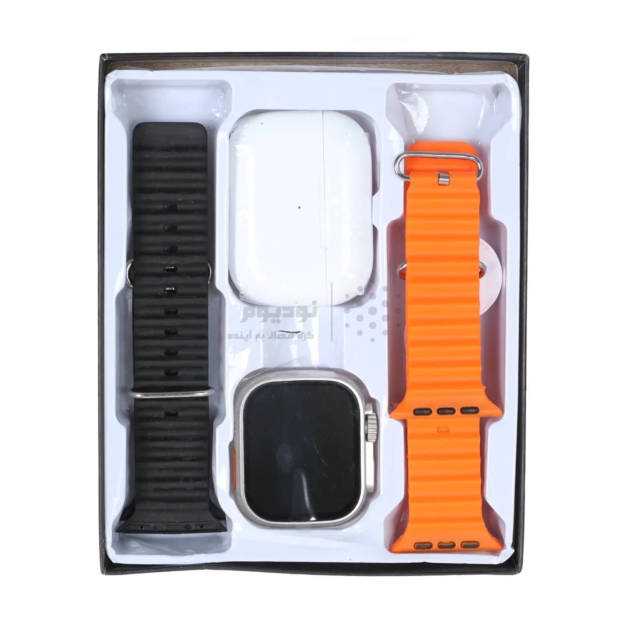 پک ساعت هوشمند و ایرفون بی سیم teket مدل TX10 Max Ultra3 – نقره ای — تصویر ۴