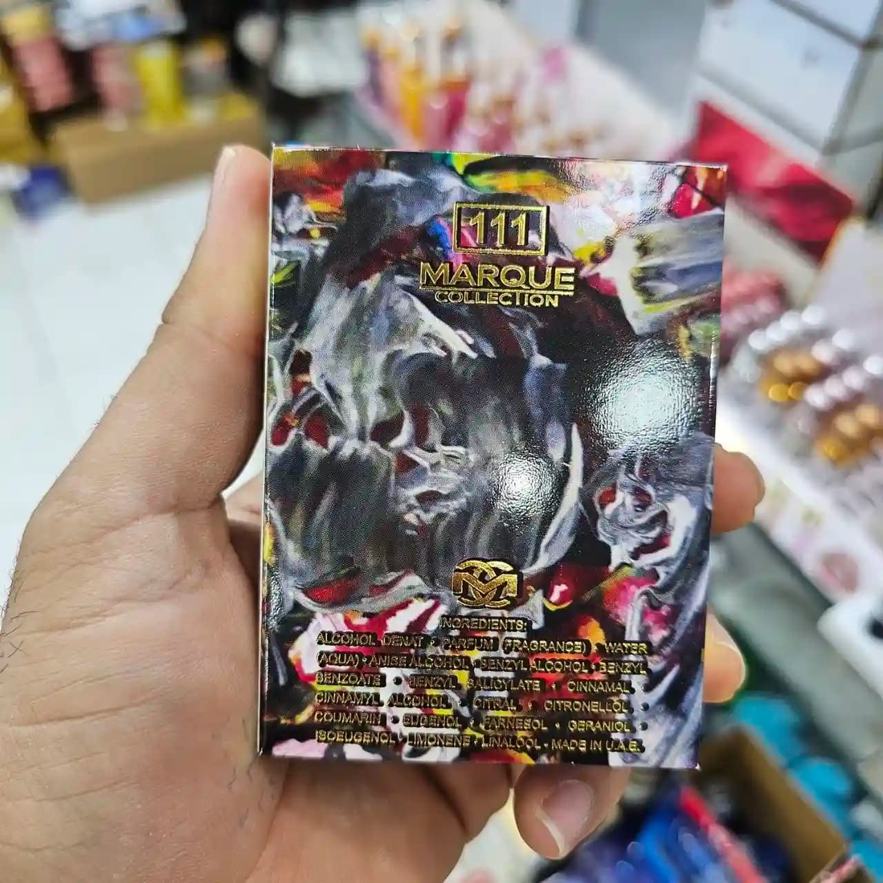ادکلن مارکویی ۱۱۱ (Marque 111) مردانه با رایحه شرقی، چوبی و اسموکی – ۲۵ میلیلیتر — تصویر ۳