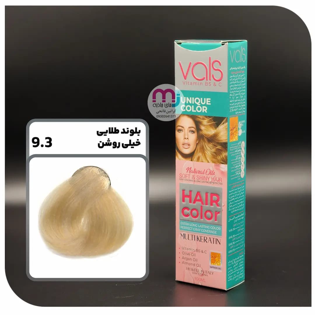 رنگ مو VALS والس 9.3 بلوند طلایی خیلی روشن