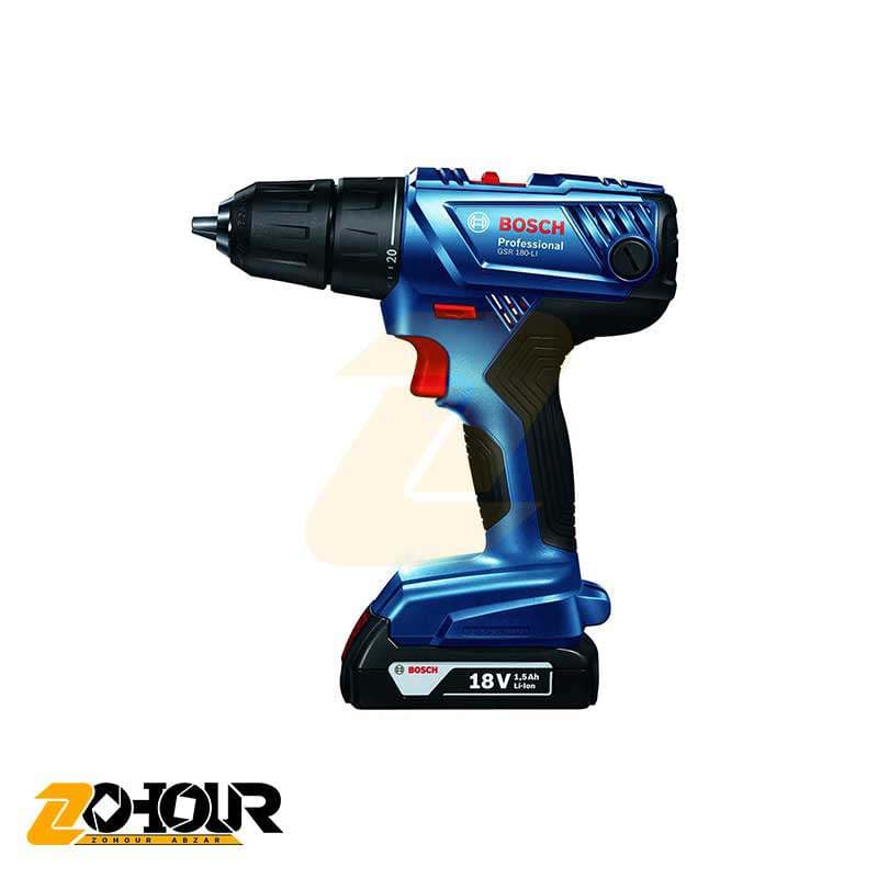 دریل پیچ گوشتی شارژی بوش مدل Bosch GSR 180-LI — تصویر ۲