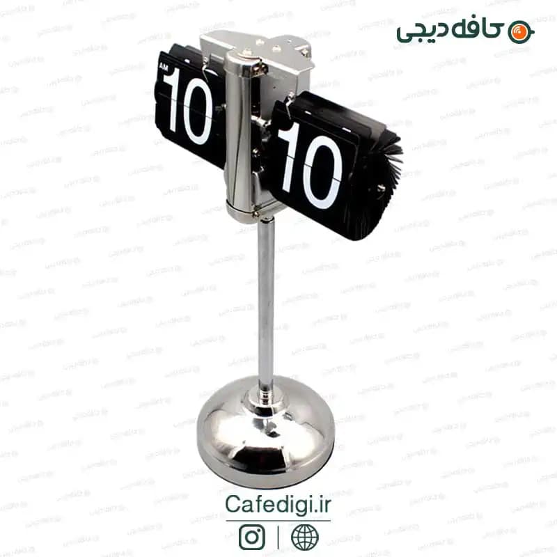 ساعت رومیزی ورقه ای پایه بلند Flip Desk Clock Retro Long Neck — تصویر ۶