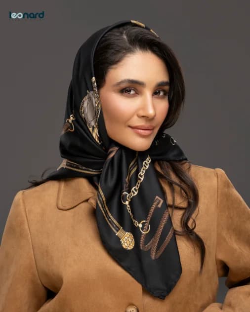روسری ابریشم توییل 90 | کد 2466 — تصویر ۲