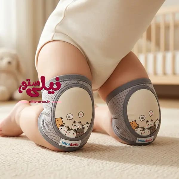 زانو بند نوزاد طرح گربه برند نینی سیف Nini safe