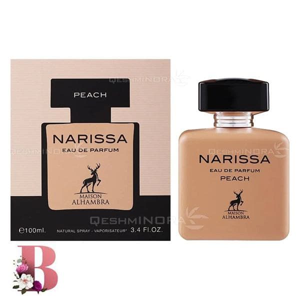 ادوپرفیوم زنانه الحمبرا مدل نارسیس حجم ۱۰۰ میلی لیتر | Alhambra Narcissa Peach Eau de Parfum 100ml