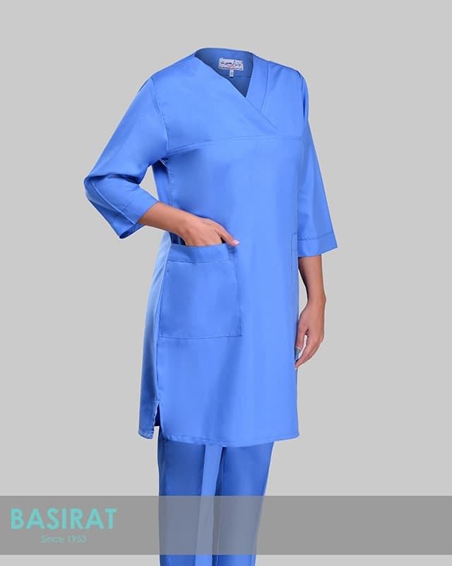 اسکراب زنانه اتاق عمل – آبی روشن