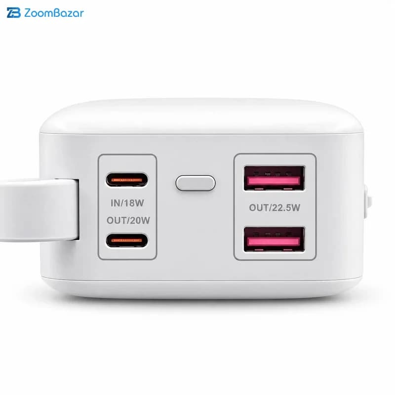 پاوربانک پرووان 30000 میلیآمپر 22.5 وات مدل ppb5304 به همراه کابل لایتنینگ و USB-C — تصویر ۳