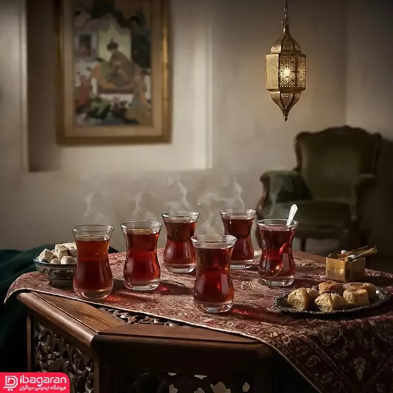 استکان کمر باریک وارنا 6 عددی