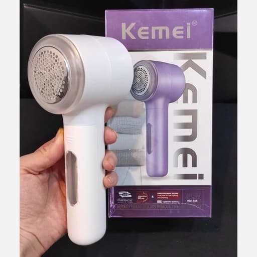 پرزگیر شارژی لباس کیمی مدل KM165 با باتری 1200 و شارژ USB — تصویر ۴