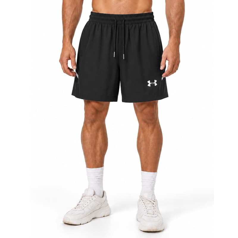 شلوارک ورزشی مردانه آندر آمور مدل Heat Gear-YC305 مشکی