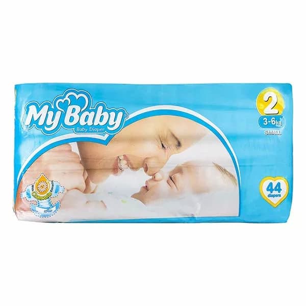 پوشک مای بیبی سایز 2 بزرگ 44 عددی My Baby — تصویر ۳